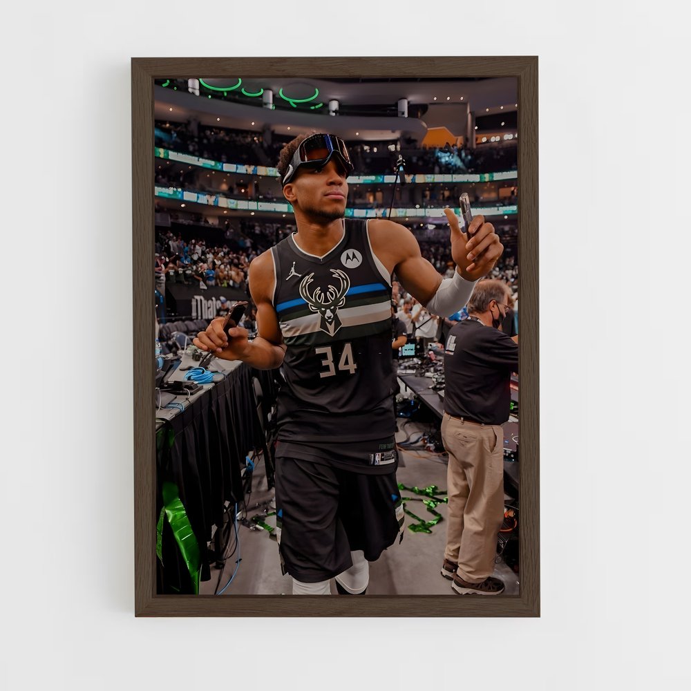 Poster Le Greek Freak – affiche Basketball (vue 5)